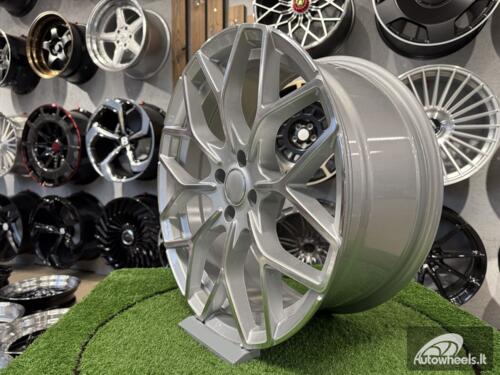 Ratlankis R18x8  4X100  ET  30  60.1  B1449  Polished Silver (MS)  For SMART  (K7)  ( HAXER Front+Rear)