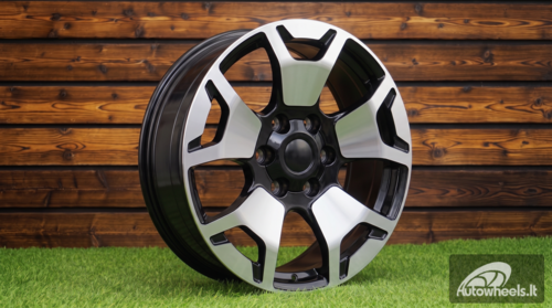 Ratlankis R18x7.5  6X139.7  ET  25  106  B1460  Black Polished (MB)  For TOYOT  (Z2)  ()