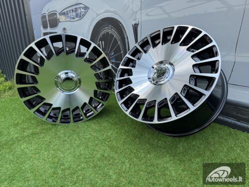 Ratlankis R19x8.5  5X112  ET  35  66.6  B1464  Black Polished (MB)  For MER  (Z1+Z6)  (MAYBACH)