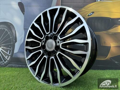 Ratlankis R18x7.5  5X112  ET  52  66.5  B1490  Black Polished (MB)  For MER  (Z1)  ((max 980kg)(V-Class/Vito))