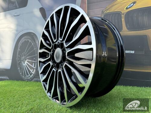 Ratlankis R18x7.5  5X112  ET  52  66.5  B1490  Black Polished (MB)  For MER  (Z1)  ((max 980kg)(V-Class/Vito))