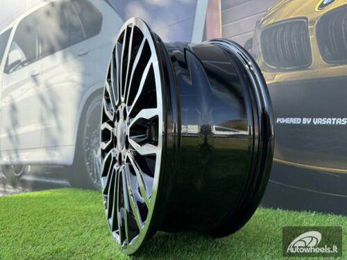 Ratlankis R18x7.5  5X112  ET  52  66.5  B1490  Black Polished (MB)  For MER  (Z1)  ((max 980kg)(V-Class/Vito))