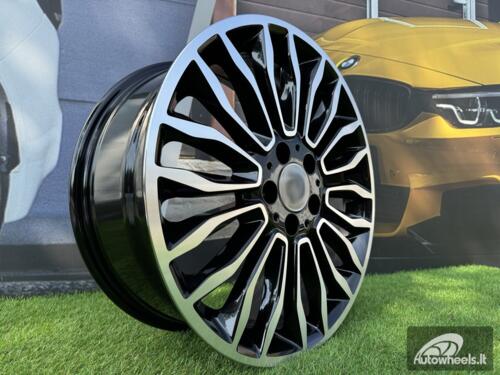 Ratlankis R18x7.5  5X112  ET  52  66.5  B1490  Black Polished (MB)  For MER  (Z1)  ((max 980kg)(V-Class/Vito))