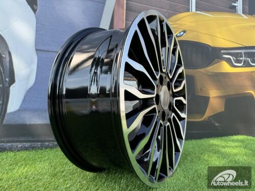 Ratlankis R18x7.5  5X112  ET  52  66.5  B1490  Black Polished (MB)  For MER  (Z1)  ((max 980kg)(V-Class/Vito))