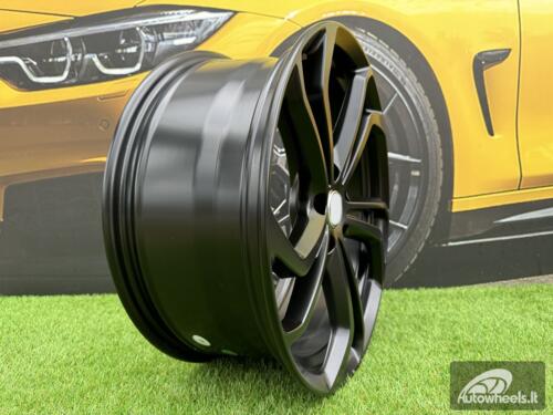 Ratlankis R19x8  5X112  ET  45  57.1  B1525  Black Half Matt (BLHM)  For VW  (Z2)