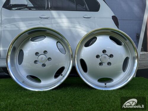 Ratlankis R18x8.5  5X112  ET  35  66.6  B1563  Silver+Polished Lip (SP)  For MER  (P2+Z1+Z4)  (MONOBLOCK Style Rear+Front)