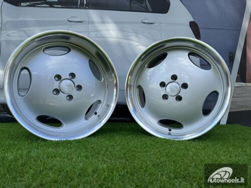 Ratlankis R18x8.5  5X112  ET  35  66.6  B1563  Silver+Polished Lip (SP)  For MER  (P2+Z1+Z4)  (MONOBLOCK Style Rear+Front)