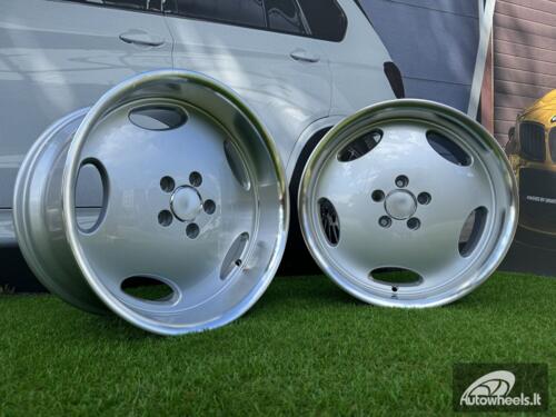 Ratlankis R18x8.5  5X112  ET  35  66.6  B1563  Silver+Polished Lip (SP)  For MER  (P2+Z1+Z4)  (MONOBLOCK Style Rear+Front)