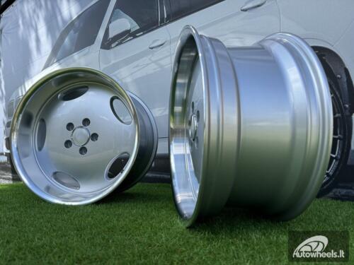 Ratlankis R18x8.5  5X112  ET  35  66.6  B1563  Silver+Polished Lip (SP)  For MER  (P2+Z1+Z4)  (MONOBLOCK Style Rear+Front)