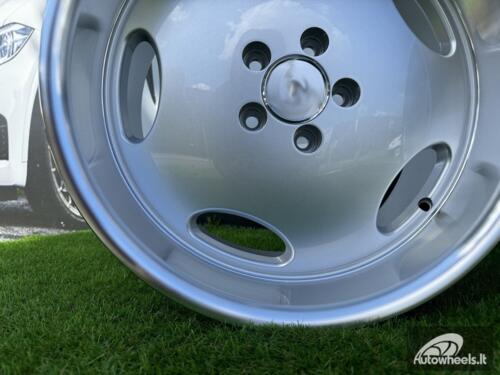 Ratlankis R18x8.5  5X112  ET  35  66.6  B1563  Silver+Polished Lip (SP)  For MER  (P2+Z1+Z4)  (MONOBLOCK Style Rear+Front)