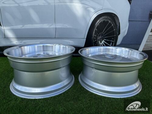 Ratlankis R18x8.5  5X112  ET  35  66.6  B1563  Silver+Polished Lip (SP)  For MER  (P2+Z1+Z4)  (MONOBLOCK Style Rear+Front)