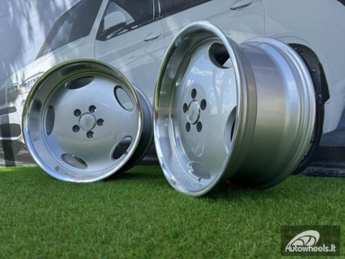 Ratlankis R18x8.5  5X112  ET  35  66.6  B1563  Silver+Polished Lip (SP)  For MER  (P2+Z3)  (MONOBLOCK Style Rear+Front)
