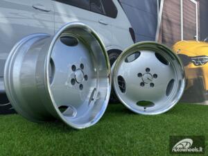 Ratlankis R18x9.5  5X112  ET  35  66.6  B1563  Silver+Polished Lip (SP)  For MER  (P2+Z1+Z3)  (MONOBLOCK Style Rear+Front)