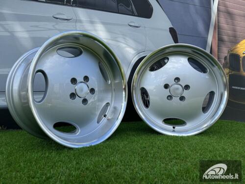 Ratlankis R18x9.5  5X112  ET  35  66.6  B1563  Silver+Polished Lip (SP)  For MER  (P2+Z1+Z3)  (MONOBLOCK Style Rear+Front)
