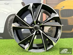 Ratlankis R22x9.5  5X112  ET  20  66.5  B1566  (IND5456)  Black Polished Matt (MBM)  For AUD  (K7)