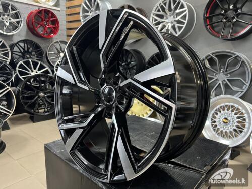 Ratlankis R20x9  5X112  ET  35  66.5  B1571  Black Polished (MB)  For AUD  (P+Z3+Z1)