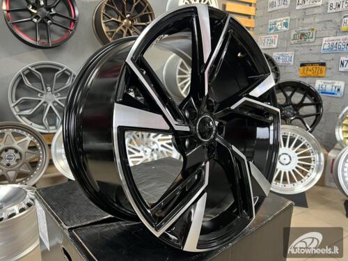 Ratlankis R20x9  5X112  ET  35  66.5  B1571  Black Polished (MB)  For AUD  (P+Z3+Z1)