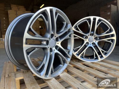 Ratlankis R20x10  5X120  ET  51  72.6  B1600  Grey Polished+Powder Coating (MGPC)  For BMW  (P)  (Rear+Front For BMW X3)