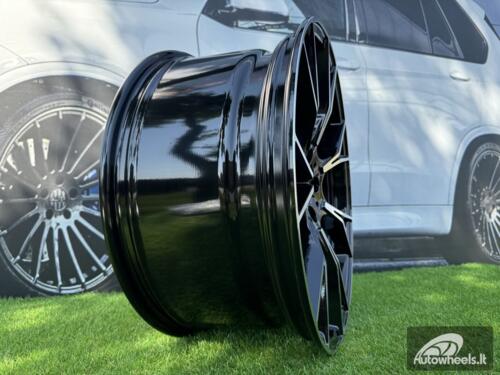 Ratlankis R20x8.5  5X112  ET  26  66.6  B1617  Black Polished (MB)  For BMW  (P)