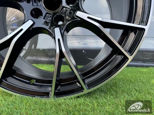 Ratlankis R20x9.5  5X112  ET  37  66.6  B1617  Black Polished (MB)  For BMW  (P)