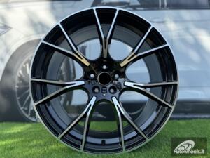 Ratlankis R20x9.5  5X112  ET  37  66.6  B1617  Black Polished (MB)  For BMW  (Z1+Z2+Z3)