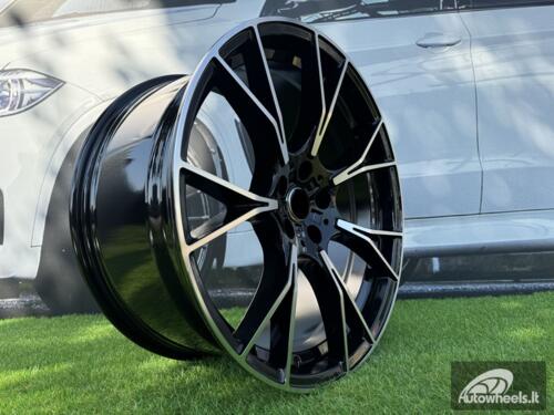 Ratlankis R20x9.5  5X112  ET  37  66.6  B1617  Black Polished (MB)  For BMW  (Z1+Z2+Z3)