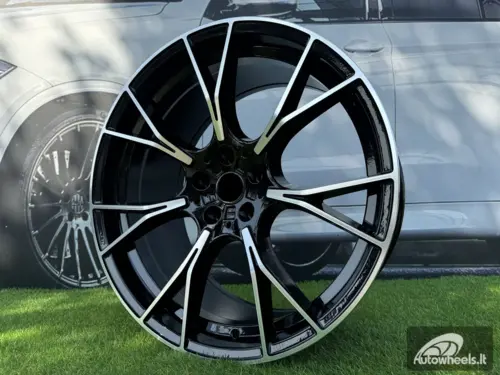 Ratlankis R19x8.5  5X112  ET  26  66.6  B1617  (IND7046)  Black Polished (MB)  For BMW  (K7+K8)  (Rear+Front)