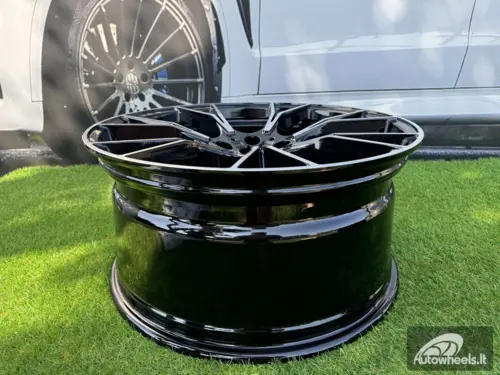 Ratlankis R19x8.5  5X112  ET  26  66.6  B1617  (IND7046)  Black Polished (MB)  For BMW  (K7+K8)  (Rear+Front)