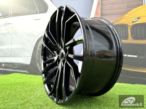 Ratlankis R18x8  5X112  ET  45  66.5  B1618  Black (BL)  For AUD  (Z2)  (Gloss Black)