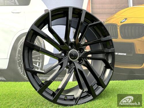 Ratlankis R18x8  5X112  ET  45  66.5  B1618  Black (BL)  For AUD  (Z2)  (Gloss Black)