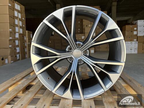 Ratlankis R21x10  5X112  ET  20  66.5  B1624  Grey Polished (MG)  For AUD  (P)  (Q7/Q8 )