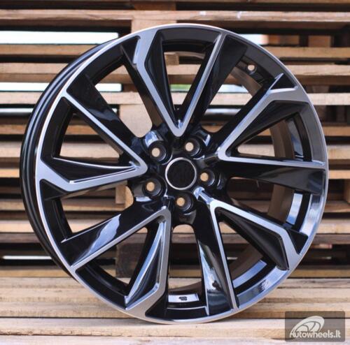 Ratlankis R18x8  5X100  ET  40  54.1  B2038  Black Polished (MB)  For TOYOT  (P2)  ()