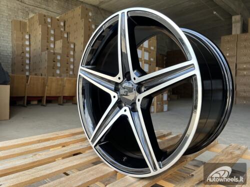 Ratlankis R19x9  5X112  ET  45  66.6  B5052  (IND5376)  Black Polished (MB)  For MER  (K7+P1)  (Rear+Front)