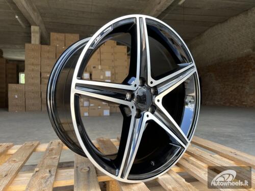 Ratlankis R19x9  5X112  ET  45  66.6  B5052  (IND5376)  Black Polished (MB)  For MER  (K7+P1)  (Rear+Front)