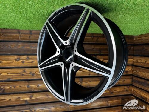 Ratlankis R18x7.5  5X112  ET  44  66.6  B5052  (LU1334)  Black Polished (MB)  For MER  (P1)