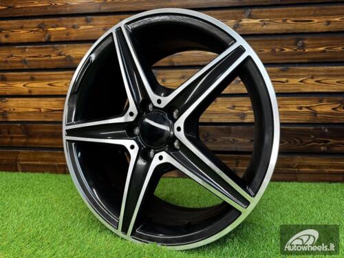 Ratlankis R18x7.5  5X112  ET  44  66.6  B5052  (LU1334)  Black Polished (MB)  For MER  (P1)