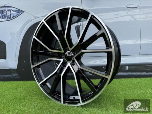 Ratlankis R22x9.5  5X112  ET  30  66.5  B5131  (IN5348)  Black Polished (MB)  AUD  (K7)