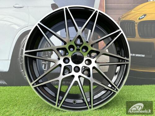 Ratlankis R20x8.5  5X120  ET  35  72.6  B5167  Black Polished (MB)  For BMW  (K4)  (Rear+Front)
