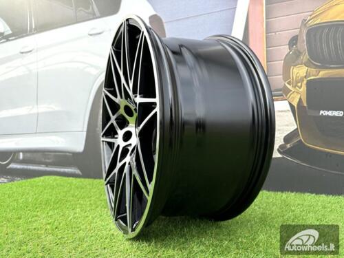 Ratlankis R18x8.5  5X120  ET  35  72.6  B5167  Black Polished (MB)  For BMW  (P)  (REAR+FRONT)