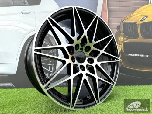 Ratlankis R18x8.5  5X120  ET  35  72.6  B5167  Black Polished (MB)  For BMW  (P)  (REAR+FRONT)