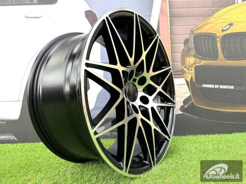 Ratlankis R18x8.5  5X120  ET  35  72.6  B5167  Black Polished (MB)  For BMW  (P)  (REAR+FRONT)