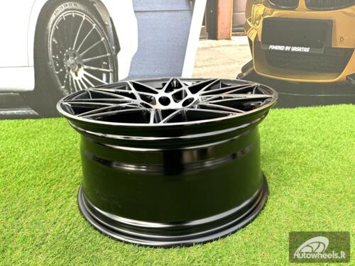 Ratlankis R18x8.5  5X120  ET  35  72.6  B5167  Black Polished (MB)  For BMW  (Z7)  (REAR+FRONT)