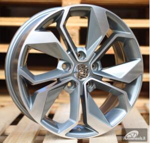 Ratlankis R15x6.5  5X114.3  ET  45  66.1  B5168  Grey Polished+Powder Coating (MGPC)  For RENAU  (R)  ()