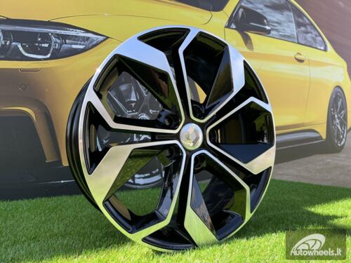 Ratlankis R17x7  5X114.3  ET  45  66.1  B5168  Black Polished (MB)  For RENAU  (D3+K2)