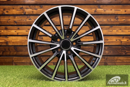 Ratlankis R17x7.5  5X112  ET  42  66.5  B5246  Black Polished (MB)  For AUD  (R+P)