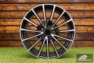 Ratlankis R17x7.5  5X112  ET  42  66.5  B5246  Black Polished (MB)  For AUD  (R+P)