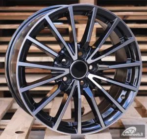 Ratlankis R17x7.5  5X112  ET  42  66.5  B5246  Black Polished (MB)  For AUD  (R+P)