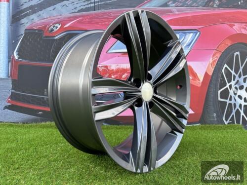 Ratlankis R18x8  5X112  ET  41  57.1  B5293  Hyper Black (HB)  For VW  (K2+P)