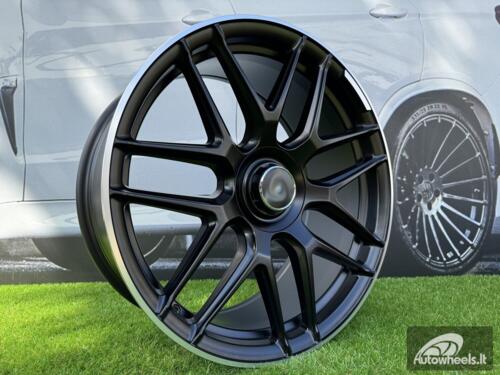 Ratlankis R21x8.5  5X112  ET  40  66.6  B5318  Black Half Matt+Polished Lip (BLHMPL)  For MER  (K4+K2)  (Rear+Front)