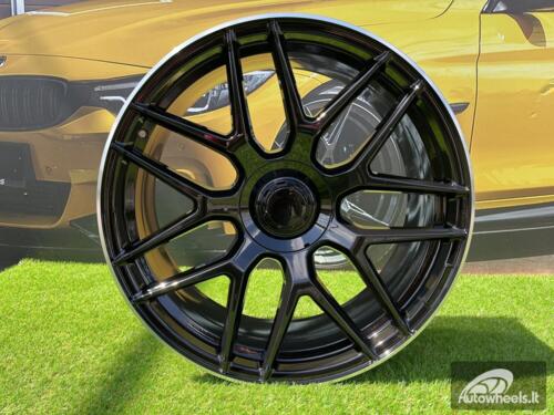 Ratlankis R23x10  5X130  ET  33  84.1  B5318  (A7102B)  Black+Polished Lip (BLPL)  For MER  (P)  (G Class)